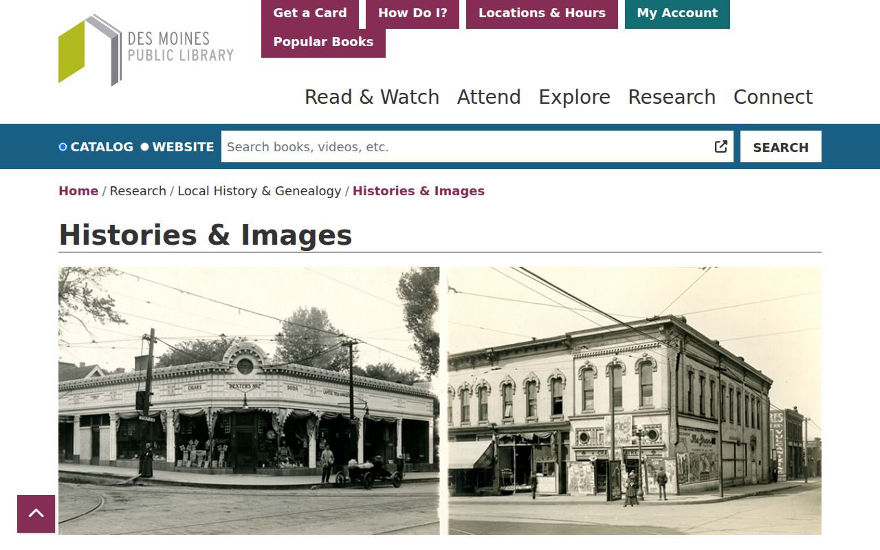 Polk County city directory local history resources at DMPL