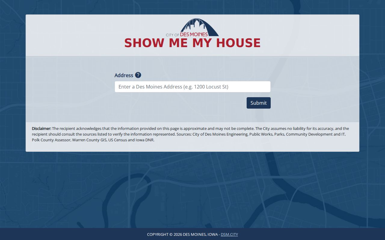 Polk County street directory image of Show Me My House